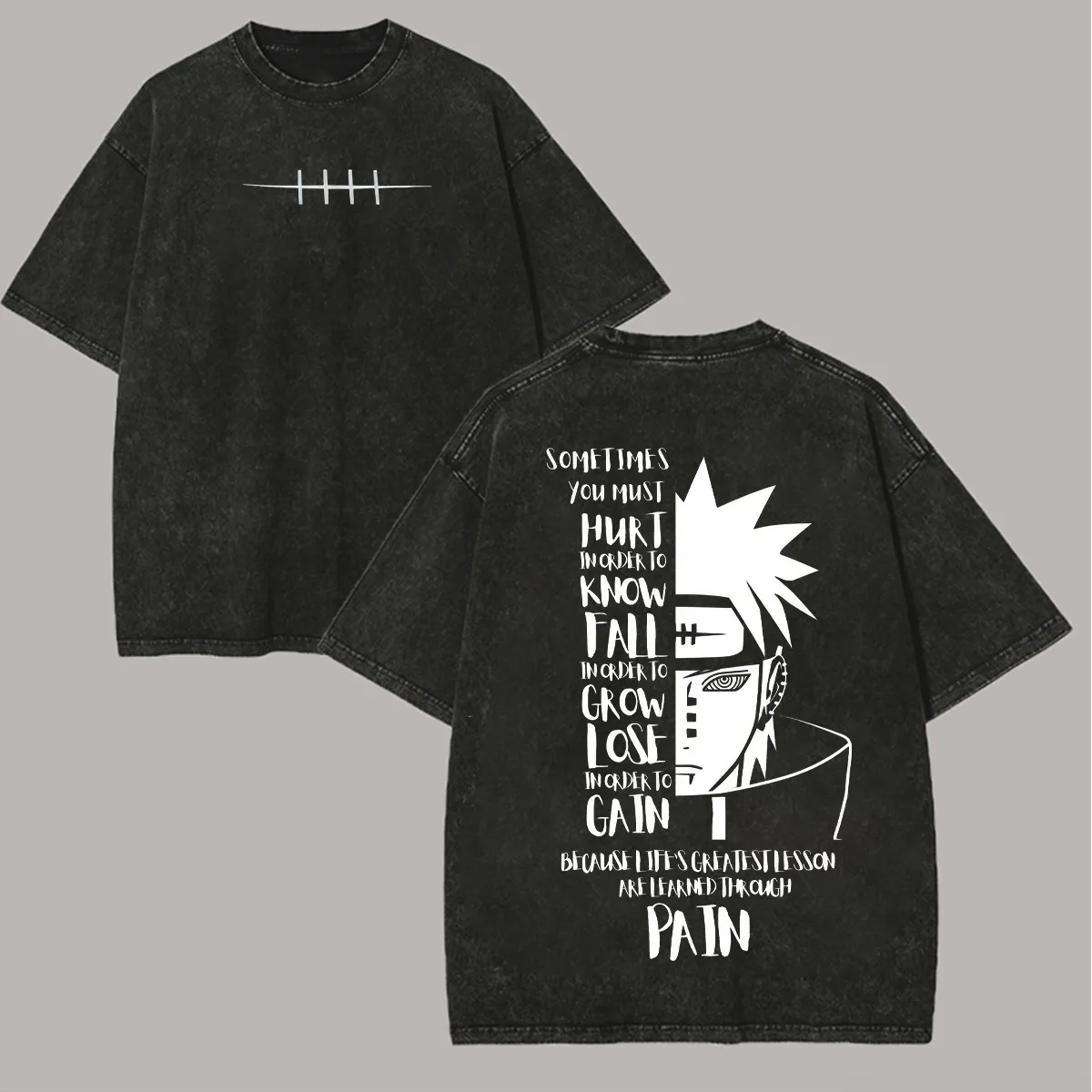 Naruto Shisui Uchiha T Shirt M - огляд і ціна Acid Wash Vintage Graphic T Shirt