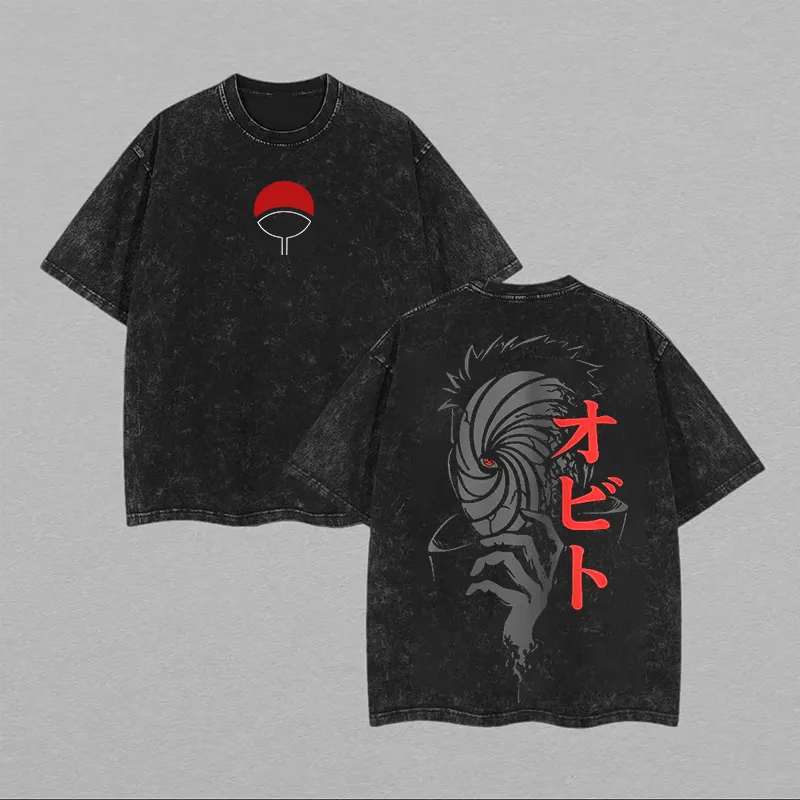 Naruto Shisui Uchiha T Shirt M - огляд і ціна Acid Wash Vintage Graphic T Shirt