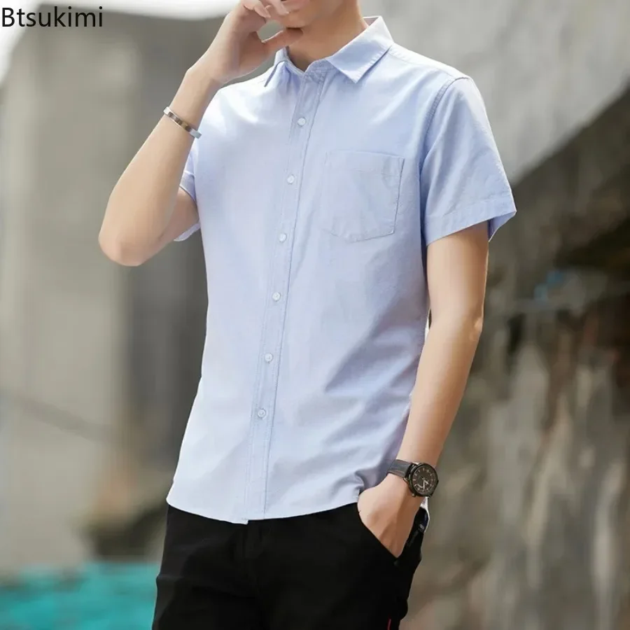 2026 Men's Casual 100% Cotton  - огляд і ціна Oxford Cotton Casual Shirt Business