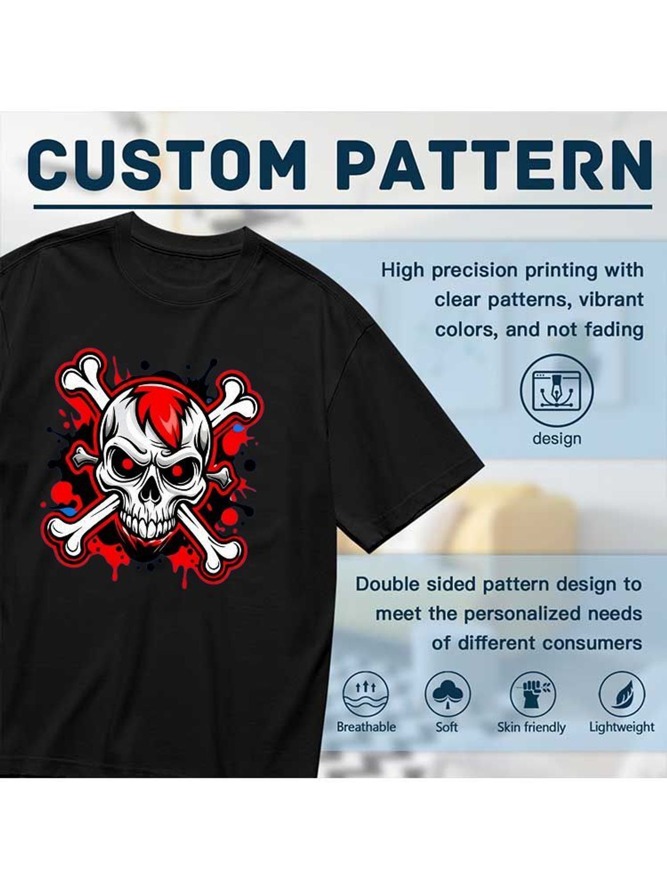 Punk Skull Graphic T Shirt Wom - огляд і ціна Shirts