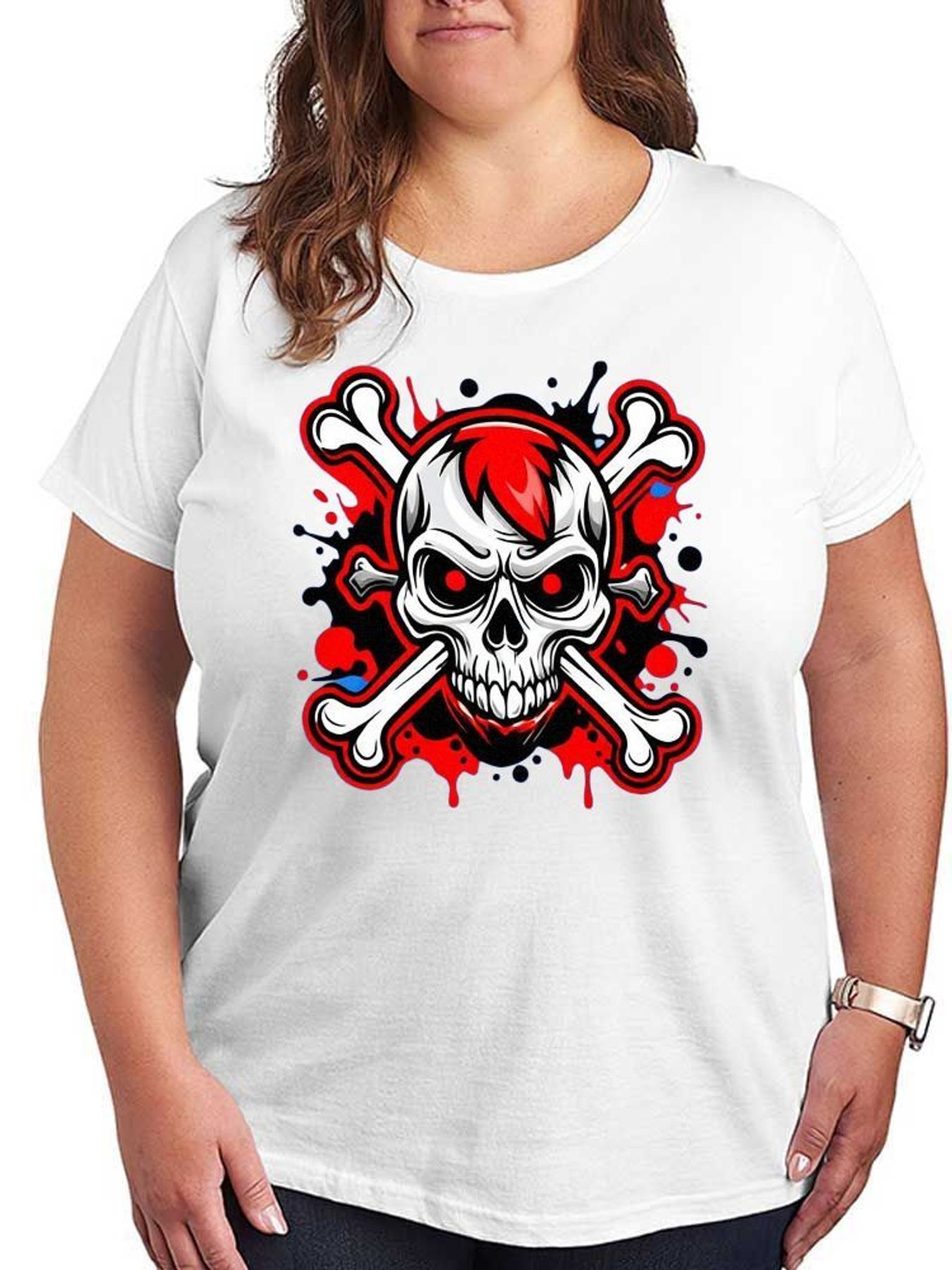 Punk Skull Graphic T Shirt Wom - огляд і ціна Shirts