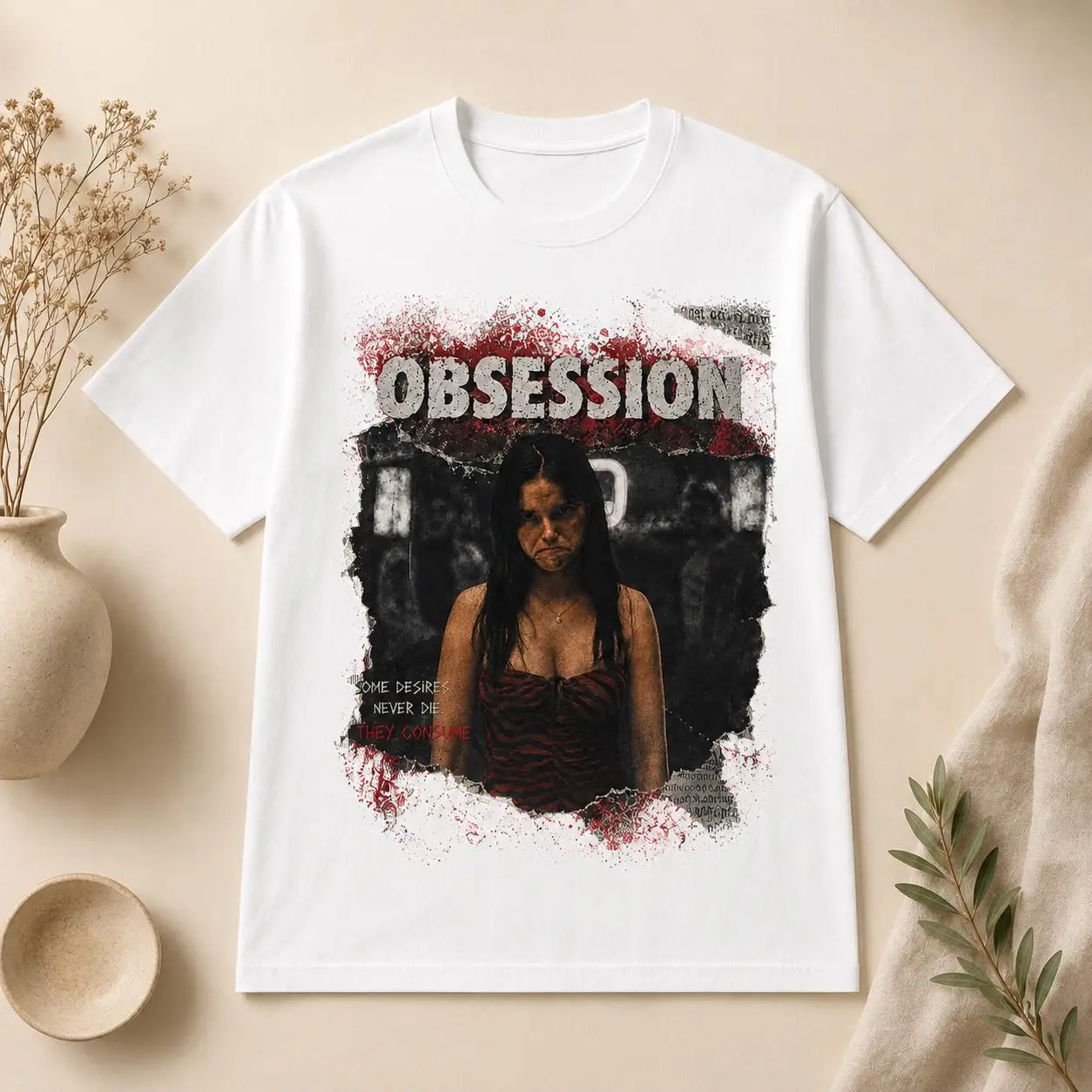 Obsession Graphic T-Shirt, Vin - огляд і ціна Acid Wash Vintage Graphic T Shirt
